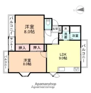 メゾン・ド・アミティエ【3階】の間取り