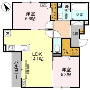 DーGRANDE下新【3階】の間取り