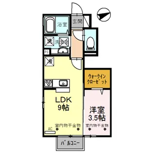 フレシール【1階】の間取り