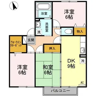 グラン ルミエール B【2階】の間取り