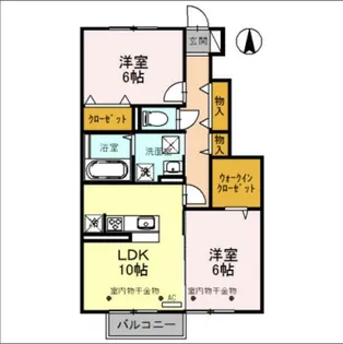 ボナールみなみ【1階】の間取り