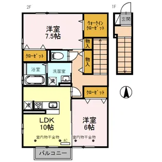 ボナールみなみ【2階】の間取り