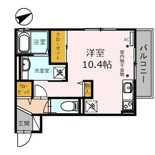 ラ・シャンブル【3階】の間取り