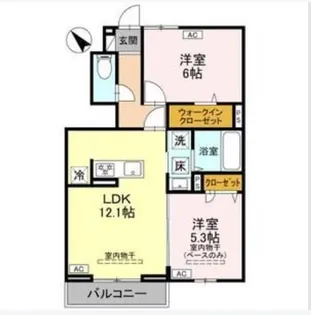 アデル【1階】の間取り