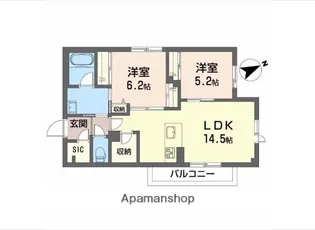 メープル【2階】の間取り