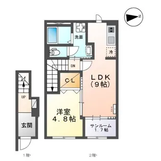 ノールハイム【2階】の間取り