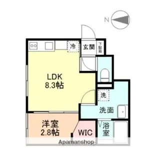 VIOLET星井町【1階】の間取り