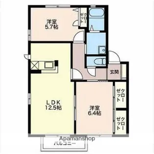 グリーンヒルズA【2階】の間取り