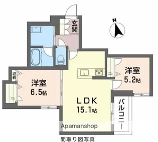 SHAMAISON神通町【2階】の間取り