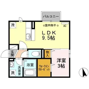 DーROOM速星【2階】の間取り