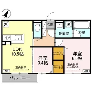 DーGRANDE下轡田 C【2階】の間取り