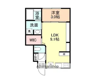 HELIOS中川原ドゥ【1階】の間取り