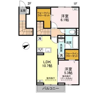 プレッシャス奥井【2階】の間取り
