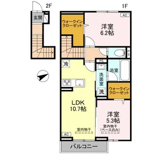 プレッシャス奥井【2階】の間取り