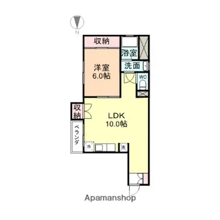 富山県富山市新川原町【マンション】の間取り