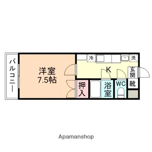 ロイヤルジョアン五福【4階】の間取り