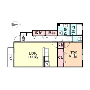 ルミエール A【1階】の間取り