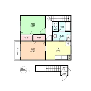 ルミナス【201号室】の間取り