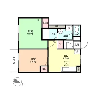 ルミナス【1階】の間取り