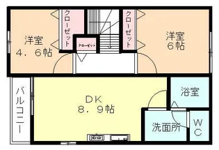 セトルⅠ【2階】の間取り