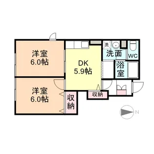 ベルモアGINZA【1階】の間取り