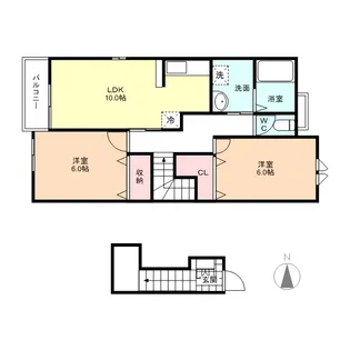 ラフォーレ森【2階】の間取り