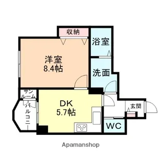 ドルチェ・ヴィータ丸の内【3階】の間取り