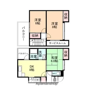 富山県富山市新庄町3丁目【マンション】の間取り