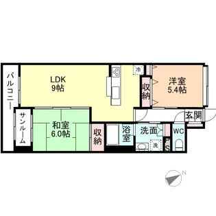 エグゼ富山【905号室】の間取り