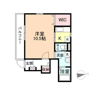 レスコアーヌ【1階】の間取り