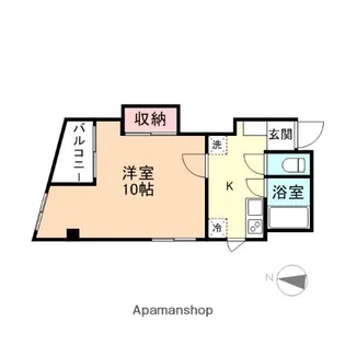 コンチネンタル清水【301号室】の間取り