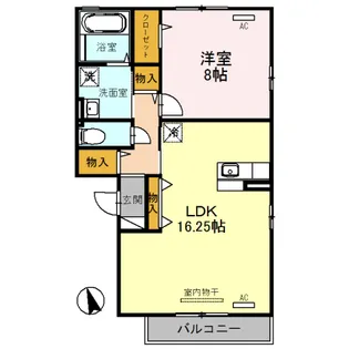 ロイヤルガーデン B棟【1階】の間取り