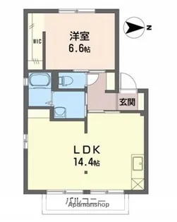 ディアコート【1階】の間取り