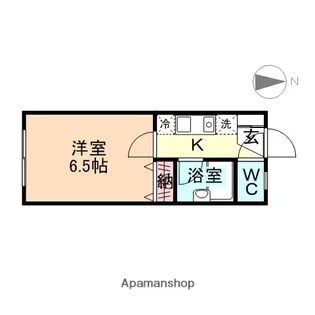 ハイツ高原【1階】の間取り