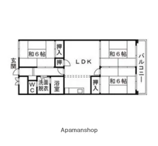 レジデンス蘭【5D号室】の間取り