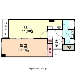 リバーフィールド【3階】の間取り