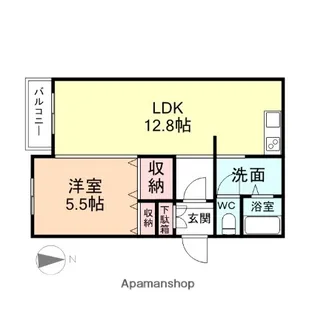 メゾン ドゥ 天翔【402号室】の間取り