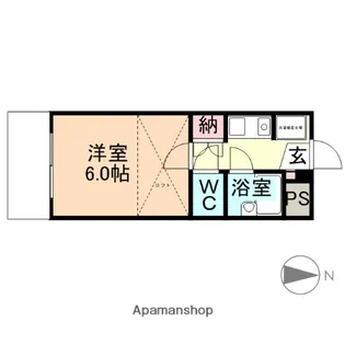 リブワーク大泉【202号室】の間取り