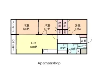 APT(アプト)【3階】の間取り
