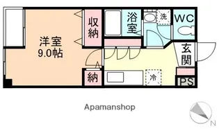 プルミエタカラ【305号室】の間取り