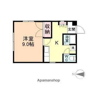 ハイツ長柄【2階】の間取り
