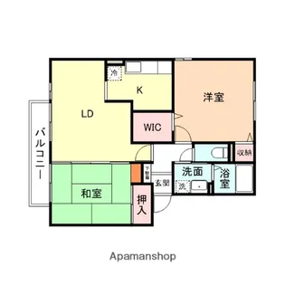 富山県富山市小杉【アパート】の間取り