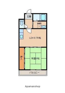 ウインドタウン八尾【2階】の間取り
