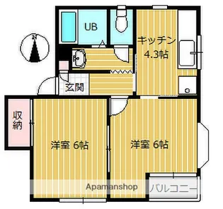 レピュート金山新【1階】の間取り