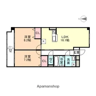 レノン ボウン【305号室】の間取り