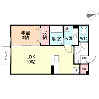 ルシエル【1階】の間取り