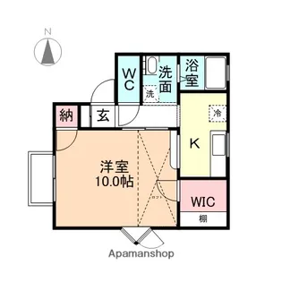 山本ハイツ2号館【202号室】の間取り
