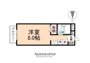 エソール五福【1階】の間取り