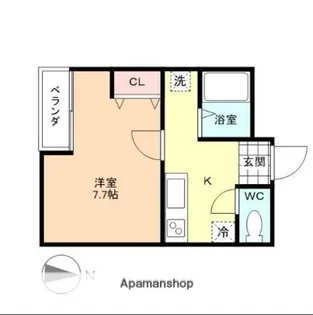 エレガンスコート黒瀬【2階】の間取り
