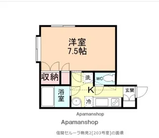 富山県富山市駒見【アパート】の間取り